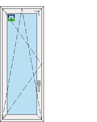 700x1850 rankena dešinėje