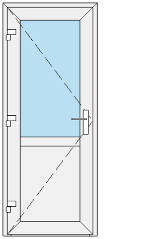 900x2100 rankena dešinėje
